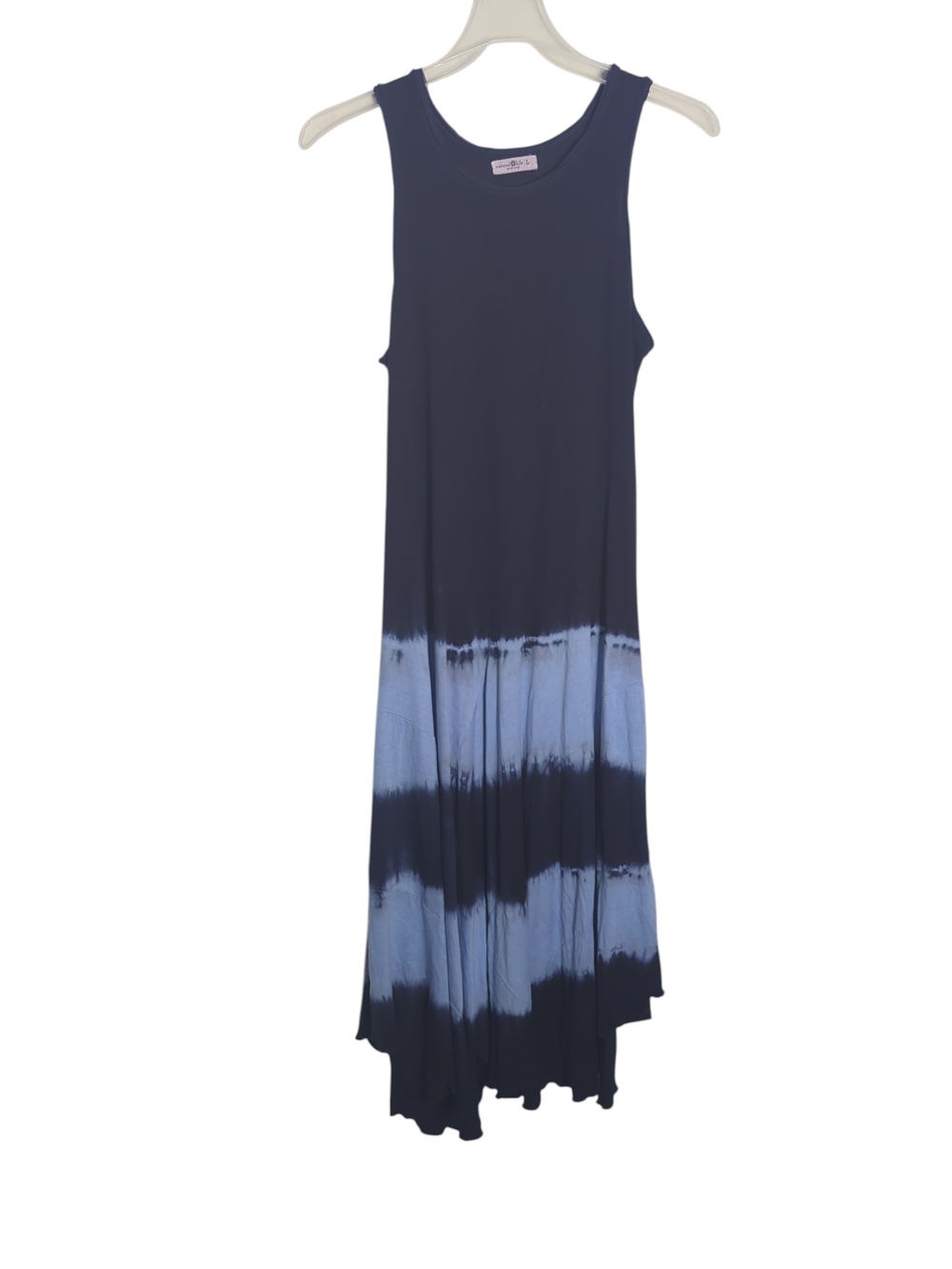 Natural Life Womens Maxi Dress Tie Dye Beach Beachy Coastal Asymmetrical Large